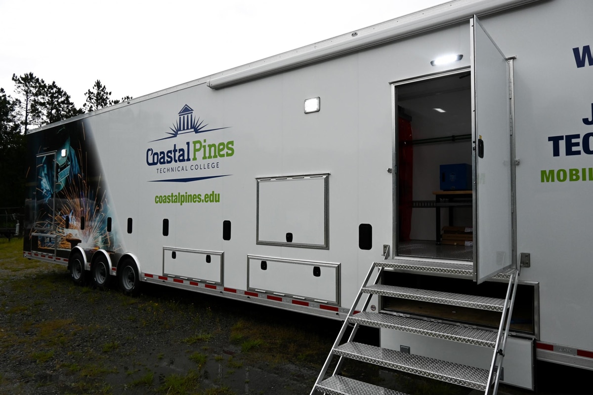 Coastal Pines Tech College Mobile Welding Training Trailer