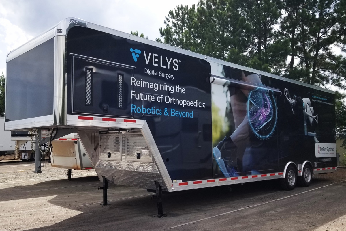Mobile Knee Replacement Lab Trailer